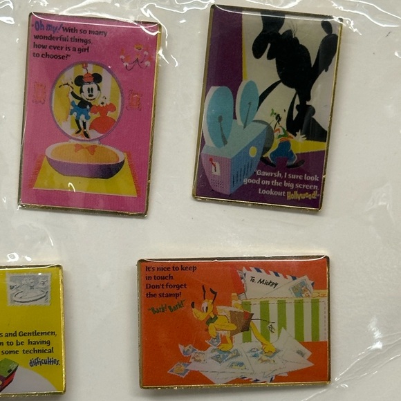 Tokyo Disney Resort - FAB 5 Rectangle Series Pin Set - 5 Pins - Picture 3 of 4